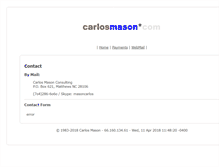 Tablet Screenshot of carlosmason.com